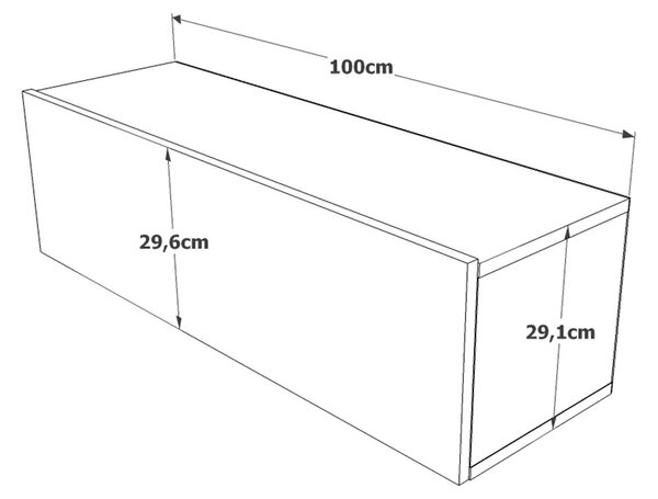 TV asztal/Szekrény France 12 (atlanti fenyő + tégla)