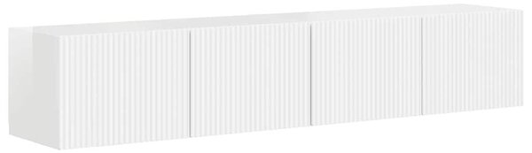 VidaXL TV Fali Szekrény 2 pcs Fényes Fehér 78,5 x 31 x 29,5 cm Faanyag