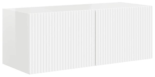 VidaXL TV Fali Szekrény 2 pcs Fényes Fehér 78,5 x 31 x 29,5 cm Faanyag