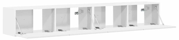 VidaXL TV Fali Szekrény 2 pcs Fényes Fehér 60 x 31 x 29.5 cm Faanyag
