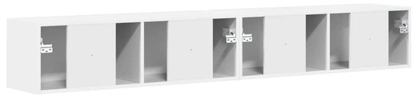 VidaXL TV Fali Szekrény 2 pcs Fényes Fehér 60 x 31 x 29.5 cm Faanyag
