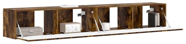 VidaXL TV Fali Szekrény 2 pcs Füstölt tölgy 98 x 31 x 29,5 cm Faanyag