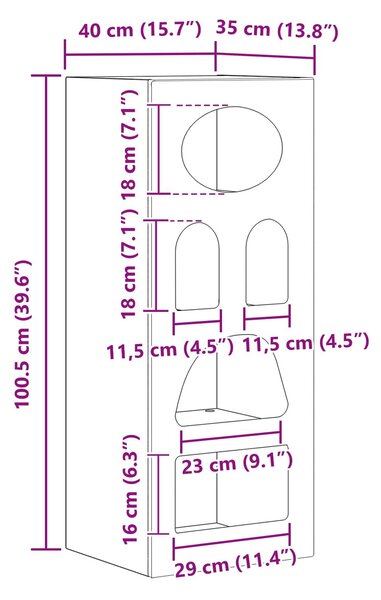 VidaXL Széf Magas Fényű Fehér 40 x 35 x 100,5 cm Faanyag