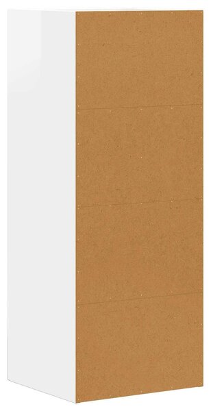 VidaXL Széf Magas Fényű Fehér 40 x 35 x 100,5 cm Faanyag
