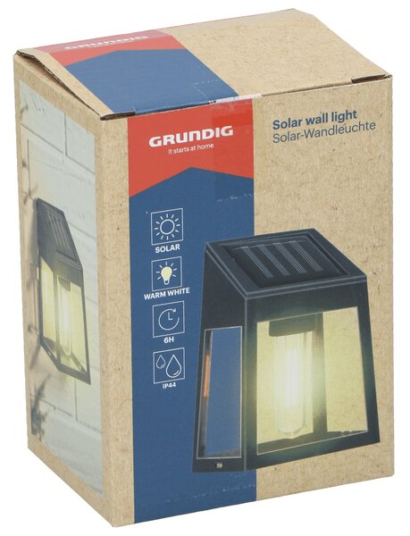 Grundig Solar falilámpa, melegfényű
