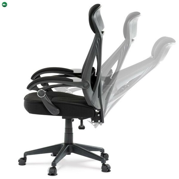 Fekete Hálós Irodai Szék, Hinta Mechanikával. KA-Y309 BK