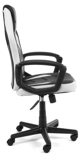 F4G FG-19 Gamer Szék Fekete-Fehér Ergonomikus