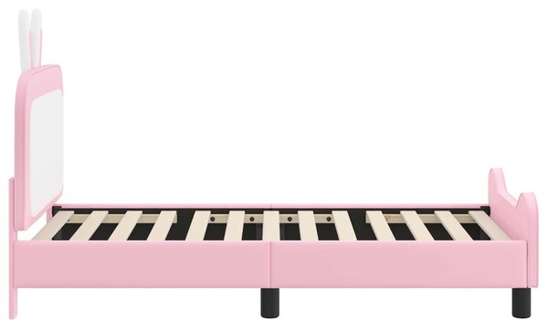 VidaXL Gyerekágy kerettel Rózsaszín 80 x 160 cm PU
