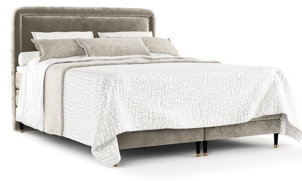 Világosbarna boxspring ágy 160x200 cm Dove – Maison de Rêve