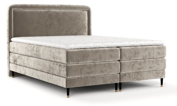 Világosbarna boxspring ágy 160x200 cm Dove – Maison de Rêve