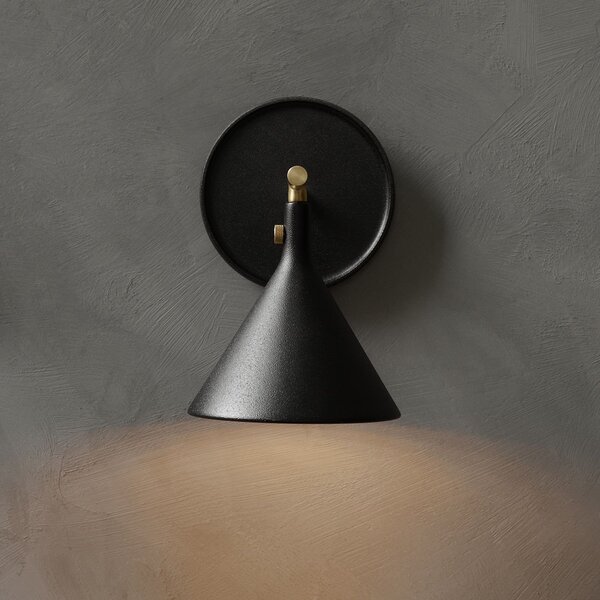 Fali Lámpa Audo Copenhagen, Cast Sconce, dimmable, Fekete, Fürdőszoba, Alumínium