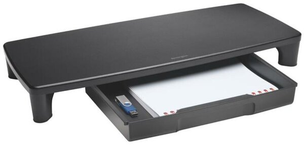 Monitorállvány, állítható magasság, fiókkal, KENSINGTON SmartFit™ (BME55725)