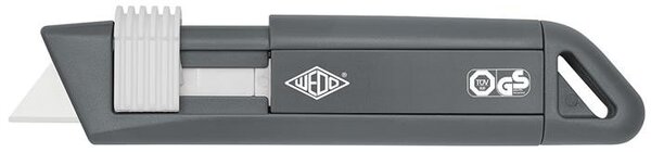 Univerzális kés, 19 mm, kerámia penge, WEDO,CERA-Safeline, szürke (UW039)
