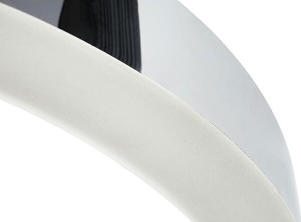 King Home Ring 40 LED Polírozott Acél Függőlámpa Ezüst
