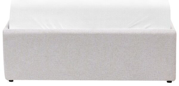 Ágyneműtartós ágy fejtámla nélkül DINAN 90 x 200 cm Világosszürke