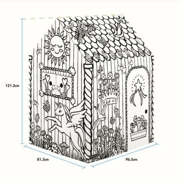 Színezhető karton játszóház, FELLOWES BANKERS BOX&reg; Playhouse, unikornis, vegyes minta (IFW12324)