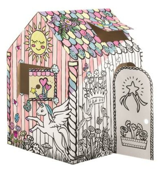 Színezhető karton játszóház, FELLOWES BANKERS BOX&reg; Playhouse, unikornis, vegyes minta (IFW12324)