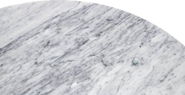 King Home Tulip Marble Kerek Étkezőasztal Carrara Márvány Fehér
