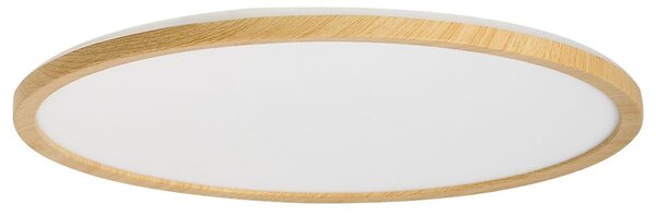 LED mennyezeti lámpa VELORA Távirányítóval Dimmer funkcióval Világosbarna