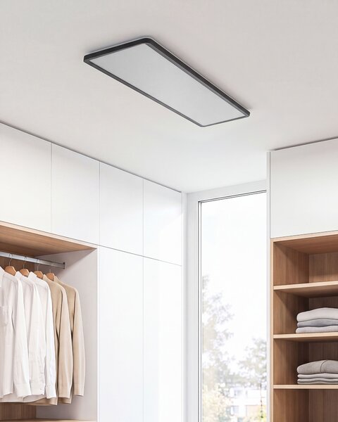 LED mennyezeti lámpa ARDENZA Távirányítóval Dimmer funkcióval Fekete