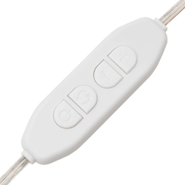 VidaXL Sminkasztal LED-del - Barna Tölgy - 90x50x132,5 cm