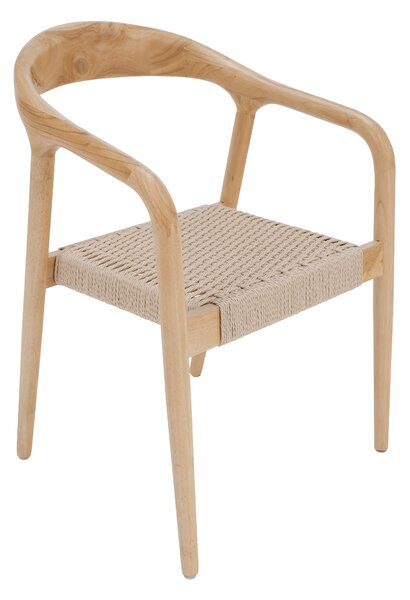 KONDELA Szék, tömör fa, természetes, SAVILA