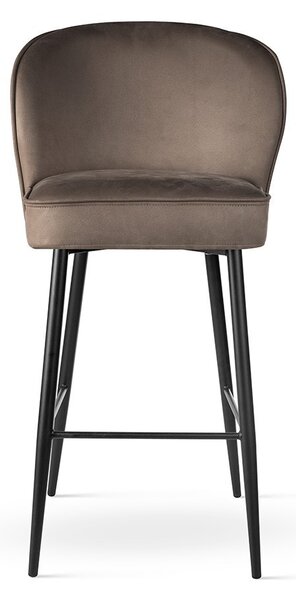AINE SUPREME L Bárszék Arany Fém 70cm Kárpitozott Barna