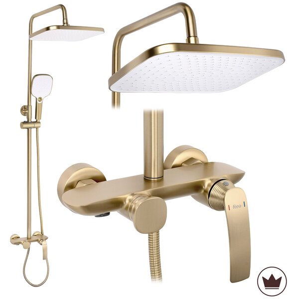 Zuhanyszett PREMIUM Rea Como M1 Brush Gold