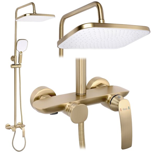 Zuhanyszett PREMIUM Rea Como M1 Brush Gold