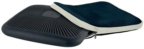 Ülőpárna, ergonómiai, szövetborítású, LEITZ Ergo, sötétszürke (E65400089)