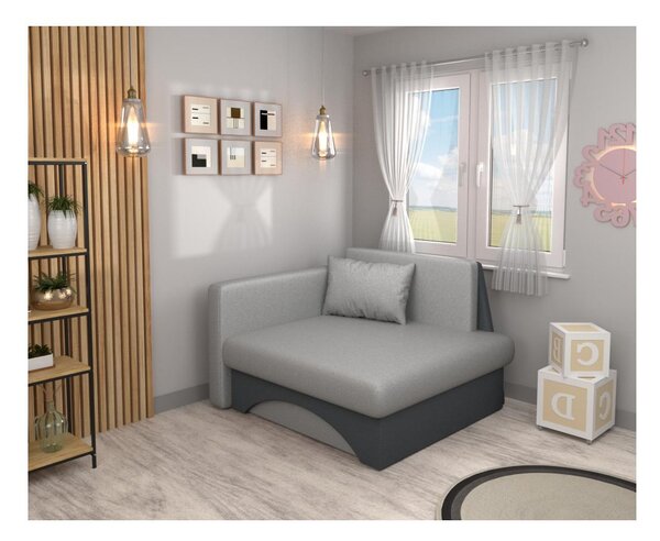 Fotel Kubosik new (szürke + sötétszürke) (B)