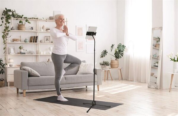 Tablet tartó állvány, padló, DURABLE TWIST FLOOR (DB894201)