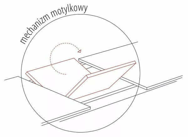 Logan Kinyitható Diófa Étkezőasztal Fekete Pókláb Vázzal