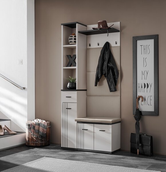 Előszoba Hagon HG 5 (kasmír + fekete). Akció -25%