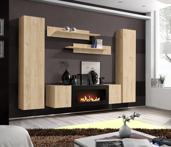 Nappali fal Ferryhill HJ FY M1 (jackson hickory tölgy) (biokandallóval)