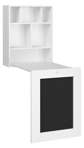 Széthúzható PC asztal Till (fehér)