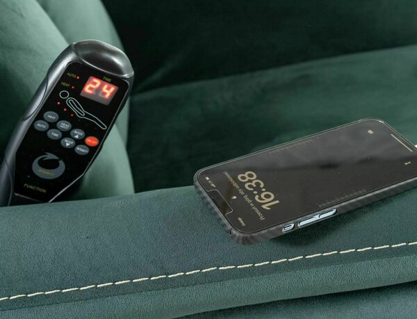 Neptun M Elektromos Masszázsfotel Bársony Tengerészkék Relax