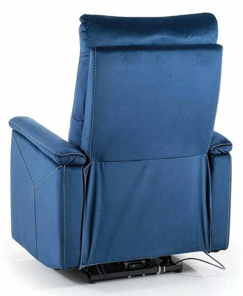 Neptun M Elektromos Masszázsfotel Bársony Tengerészkék Relax