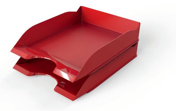 Irattálca, műanyag, DURABLE, Basic, piros (DB1701674080)