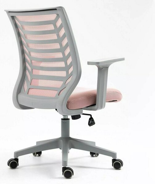 Q-320 Ergonomikus Hálós Forgószék Rózsaszín