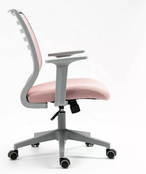 Q-320 Ergonomikus Hálós Forgószék Rózsaszín