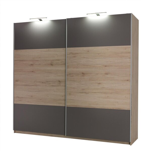 Ruhásszekrény Daphis 1 F (san remo) (LED világítás)