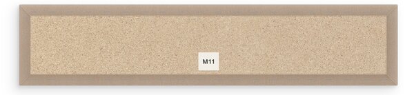 Bársony kárpitozott panel - Téglalap - 60x15cm Szín: Fekete