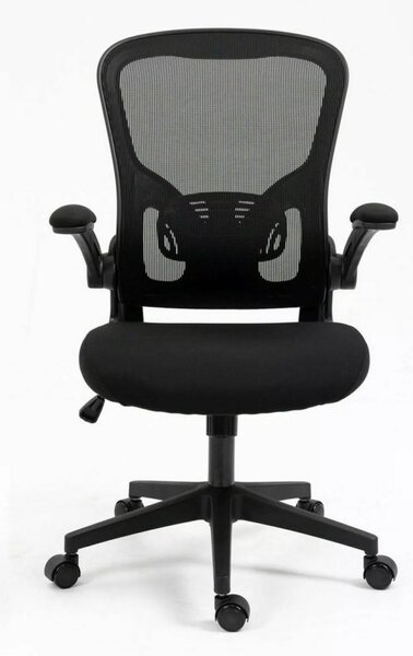 Q-333 Ergonomikus Hálós Forgószék Fekete TILT Mechanikával