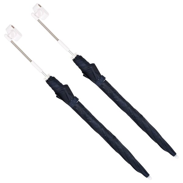 VidaXL Csipeszes napernyő 2 pcs Sötétkék Ø 105 x 86 cm 170T poliészter