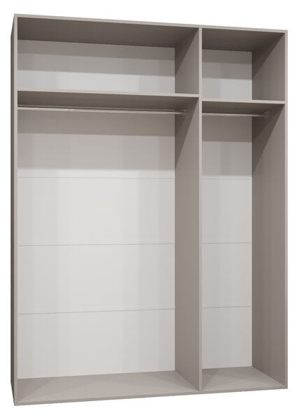 Ruhásszekrény 150 cm Borry 2 (kasmír + arany)
