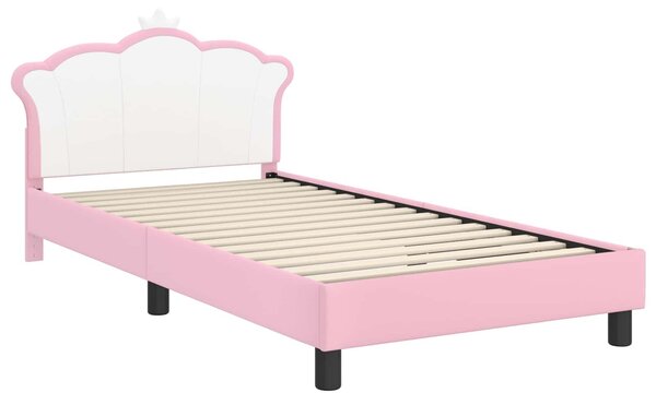 VidaXL Gyerekágy kerettel Rózsaszín 80 x 200 cm PU