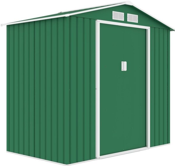 ROJAPLAST ARCHER "A" fém kerti ház, tároló zöld - 213 x 127 x 195 cm + 40.000 Ft-os wellness utalvány