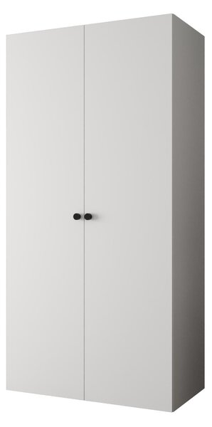 Ruhásszekrény 100 cm Parna 1 (fehér + fekete)