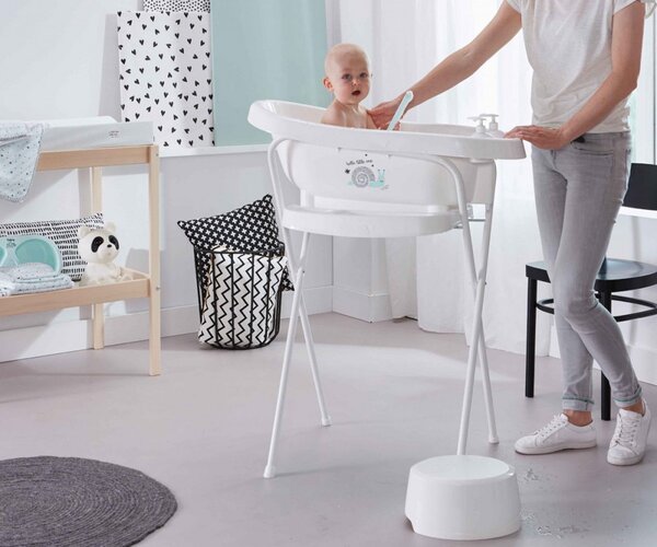 Bébé-Jou thermo babakád + Bébé-Jou kádállvány - Taupe